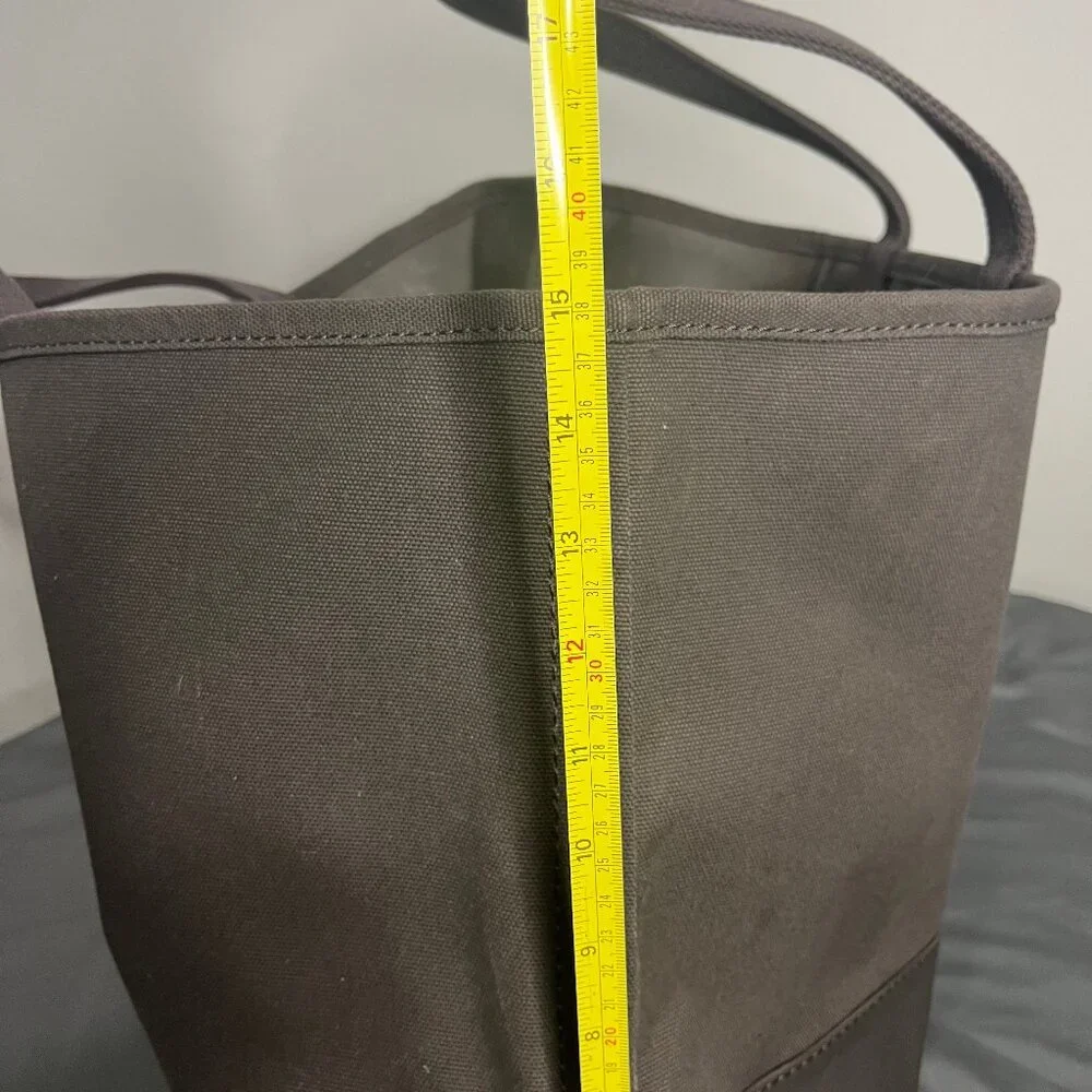 Eddie Bauer Boat Tote XL Waxed Canvas Bag Well Seasoned Outdoor Utility Garden - Picture 10 of 15